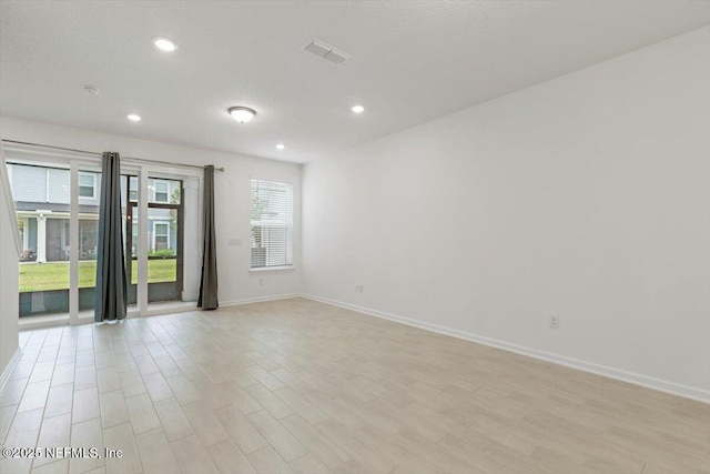 39 Thurnham Ln, Saint Augustine, FL 32092 - unfurnished room with recessed lighting and light wood finished floors