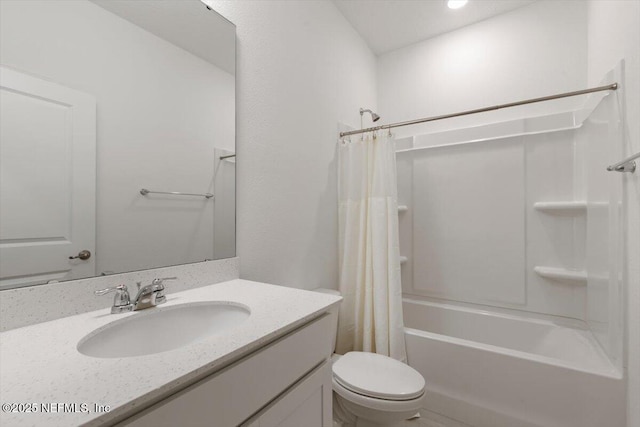 39 Thurnham Ln, Saint Augustine, FL 32092 - bathroom with vanity and shower / bath combo with shower curtain