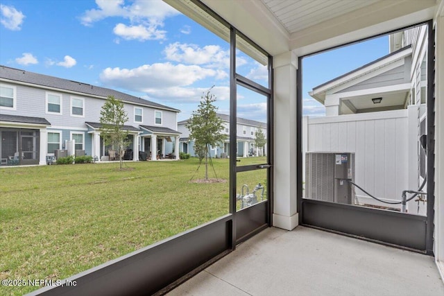 39 Thurnham Ln, Saint Augustine, FL 32092 - unfurnished sunroom with a residential view