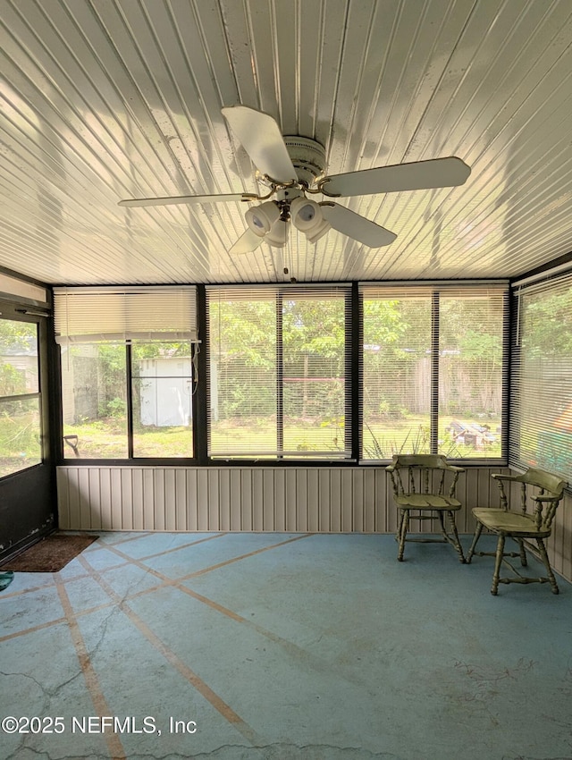 7505 Mayapple Rd, Jacksonville, FL 32211 - sunroom / solarium featuring ceiling fan and plenty of natural light