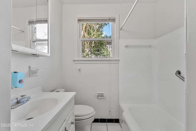 431 W 62nd St, Jacksonville, FL 32208 - full bath with vanity, tile patterned flooring, and shower / bathtub combination