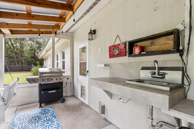 86759 Hester Dr, Yulee, FL 32097 - view of patio / terrace featuring area for grilling and a sink