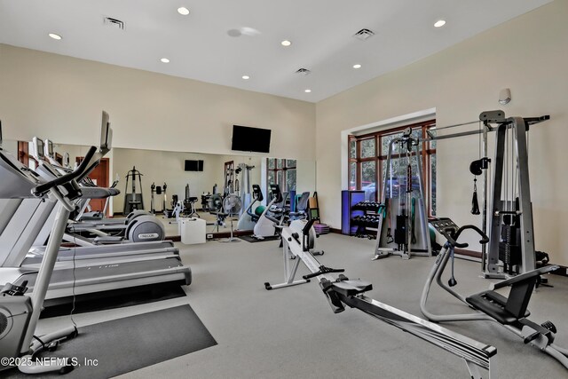 14402 Marina San Pablo Pl Unit 203, Jacksonville, FL 32224 - gym with recessed lighting