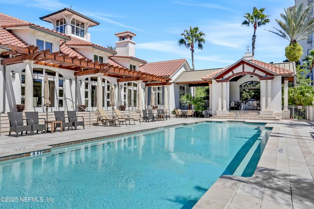 14402 Marina San Pablo Pl Unit 203, Jacksonville, FL 32224 - community pool featuring a pergola and a patio area