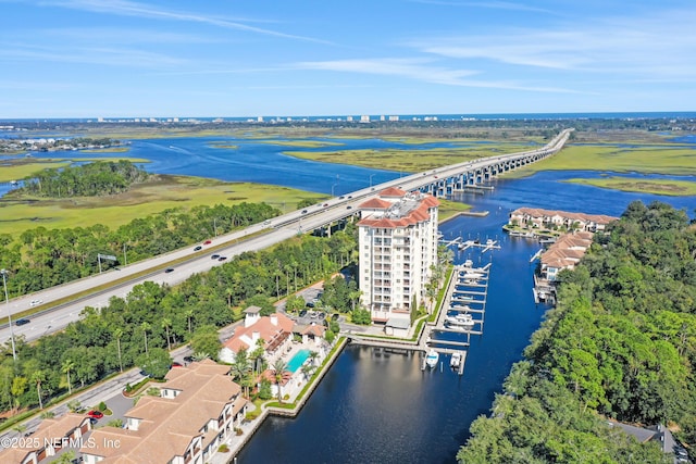 14402 Marina San Pablo Pl Unit 203, Jacksonville, FL 32224 - aerial view of a nearby body of water and a notable bridge
