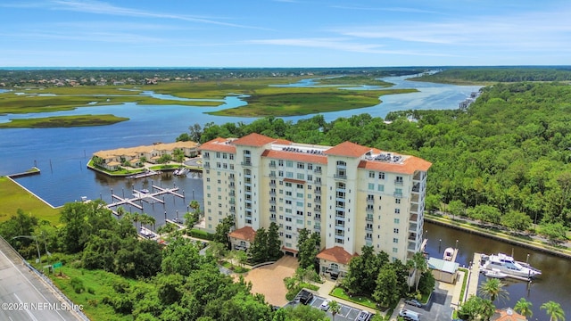 14402 Marina San Pablo Pl Unit 203, Jacksonville, FL 32224 - drone / aerial view of a nearby body of water and apartment complex
