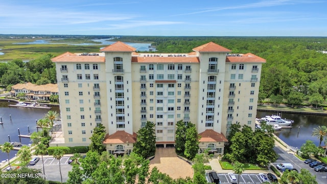 14402 Marina San Pablo Pl Unit 203, Jacksonville, FL 32224 - view of apartment building / complex with a water view and a wooded view