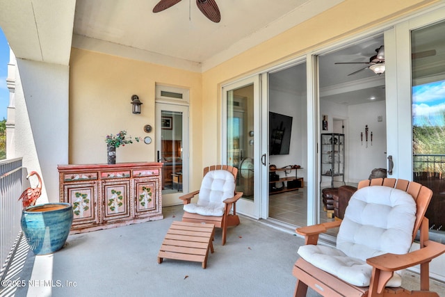 14402 Marina San Pablo Pl Unit 203, Jacksonville, FL 32224 - view of patio featuring a ceiling fan