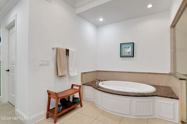 14402 Marina San Pablo Pl Unit 203, Jacksonville, FL 32224 - bathroom featuring a bath and tile patterned floors
