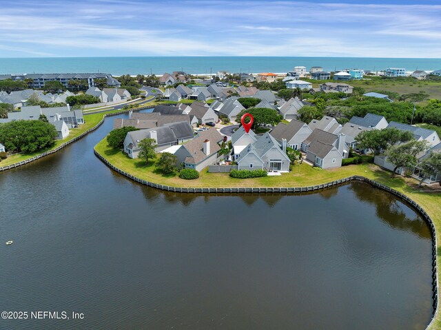107 Hammock Cir, Saint Augustine, FL 32084 - aerial view of residential area with a large body of water