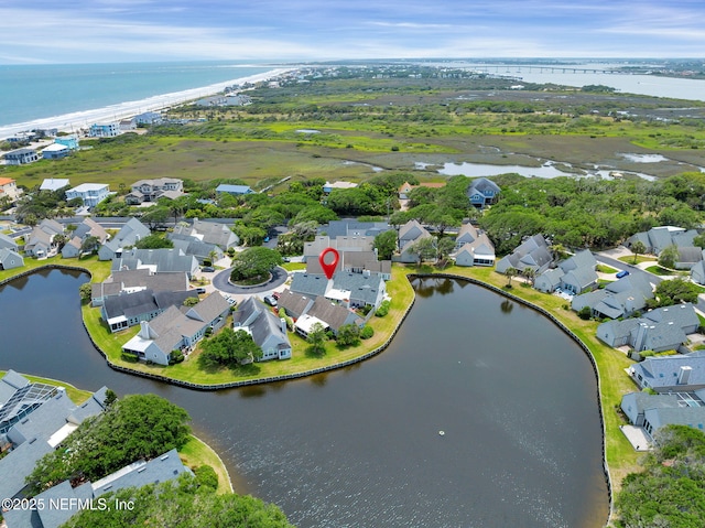 107 Hammock Cir, Saint Augustine, FL 32084 - view of property location featuring a large body of water and nearby suburban area