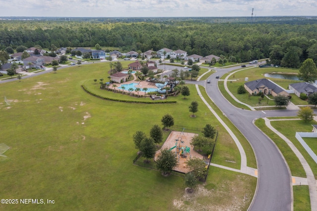 4433 Warm Springs Way, Middleburg, FL 32068 - aerial view of residential area with a pool and a forest