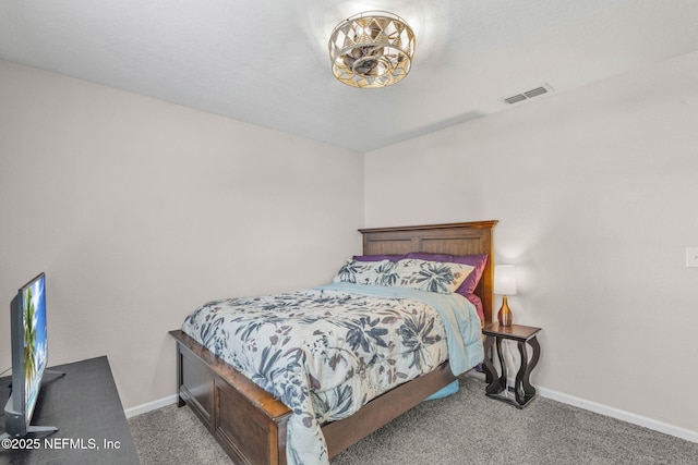 4433 Warm Springs Way, Middleburg, FL 32068 - carpeted bedroom featuring baseboards and a chandelier
