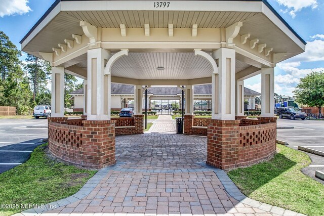 13967 Devan Lee Dr N, Jacksonville, FL 32226 - view of patio / terrace with a gazebo