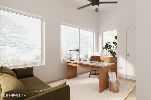 30 Bermuda Run Way, Saint Augustine Beach, FL 32080 - office space featuring a ceiling fan and baseboards