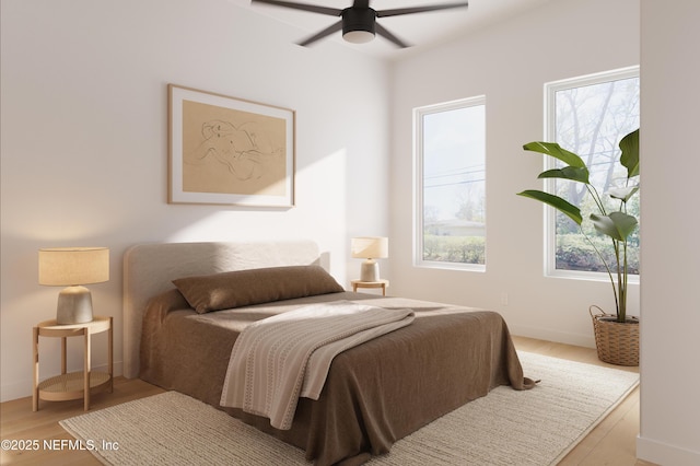 30 Bermuda Run Way, Saint Augustine Beach, FL 32080 - bedroom featuring light wood-type flooring and ceiling fan