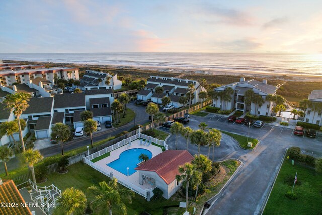 30 Bermuda Run Way, Saint Augustine Beach, FL 32080 - aerial view at dusk of a water view and view of pool