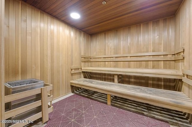 435 Tree Side Ln, Ponte Vedra, FL 32081 - relaxing sauna featuring wood walls and wooden ceiling