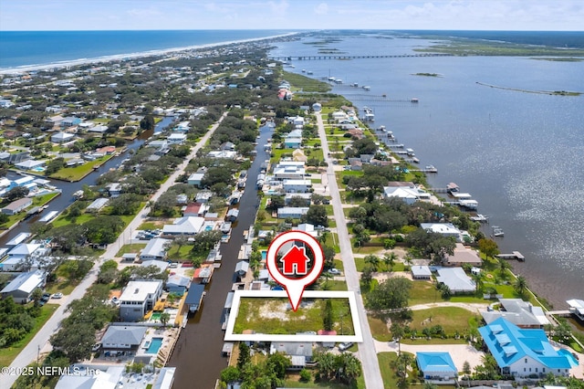 6334 Salado Rd, Saint Augustine, FL 32080 - aerial view of property's location with a large body of water and nearby suburban area