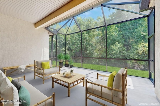 1911 Salt Creek Dr, Fleming Island, FL 32003 - sunroom featuring outdoor lounge area