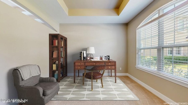 1911 Salt Creek Dr, Fleming Island, FL 32003 - home office featuring plenty of natural light and light colored carpet