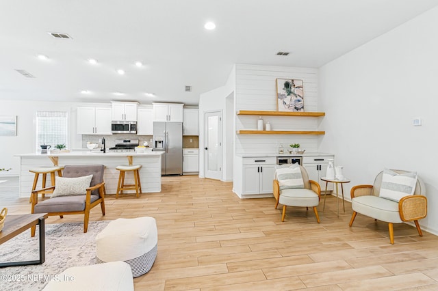 141 Balmoral Castle Dr, Saint Johns, FL 32259 - living room featuring light wood-type flooring and recessed lighting
