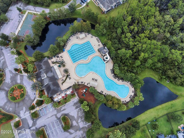 141 Balmoral Castle Dr, Saint Johns, FL 32259 - aerial view of property's location featuring a pool and a nearby body of water