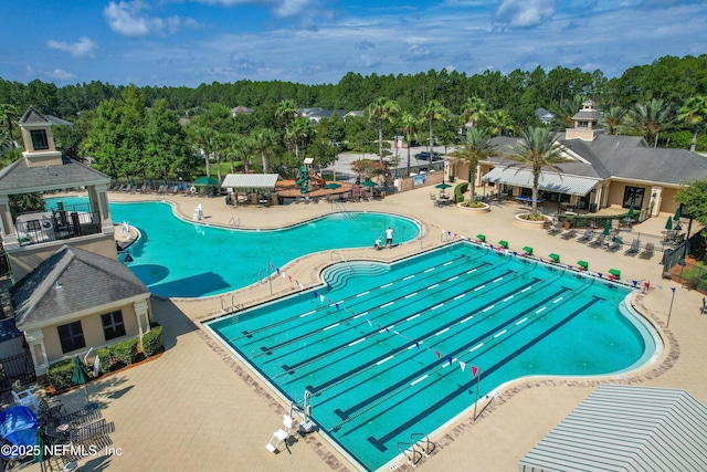141 Balmoral Castle Dr, Saint Johns, FL 32259 - community pool featuring a patio area