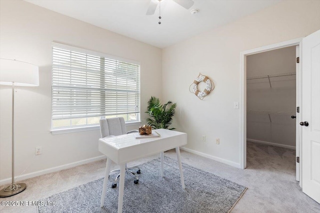 215 Bayberry Cir Unit 601, Saint Augustine, FL 32086 - office space with light carpet and a ceiling fan