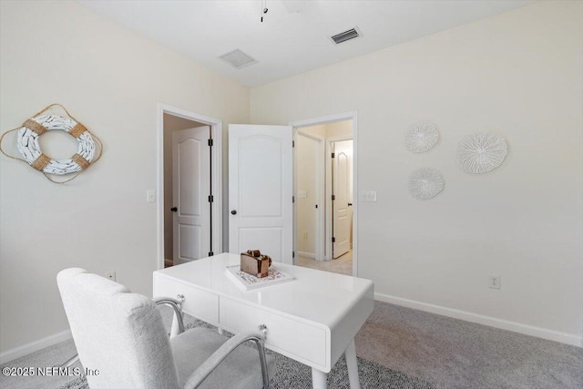 215 Bayberry Cir Unit 601, Saint Augustine, FL 32086 - office area featuring light carpet