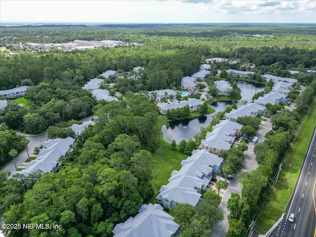 215 Bayberry Cir Unit 601, Saint Augustine, FL 32086 - aerial view of residential area featuring a forest and a nearby body of water