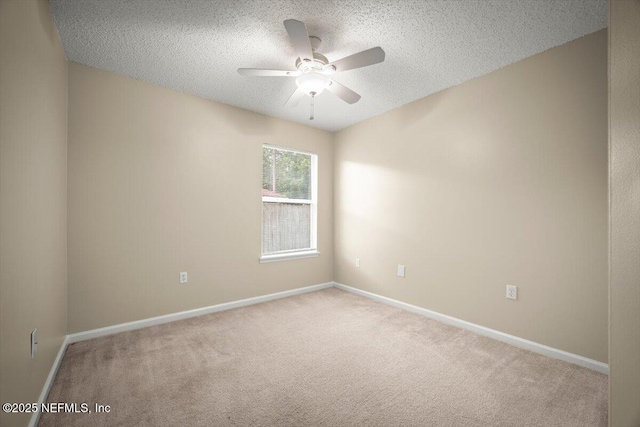 268 Southlake Dr, Saint Augustine, FL 32092 - carpeted empty room featuring a textured ceiling and ceiling fan