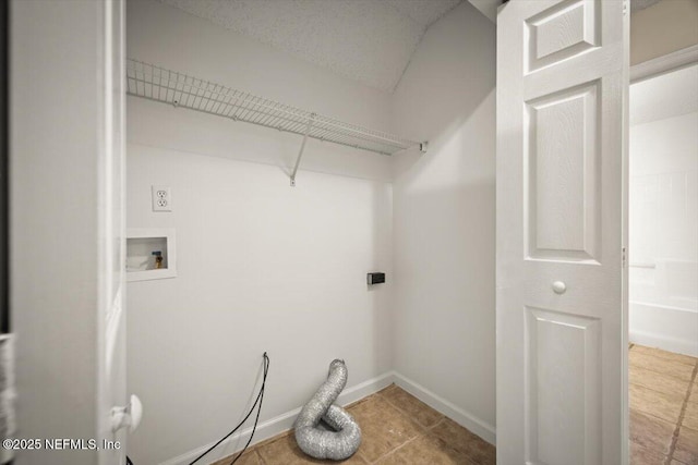 268 Southlake Dr, Saint Augustine, FL 32092 - laundry room featuring washer hookup, hookup for an electric dryer, and tile patterned flooring