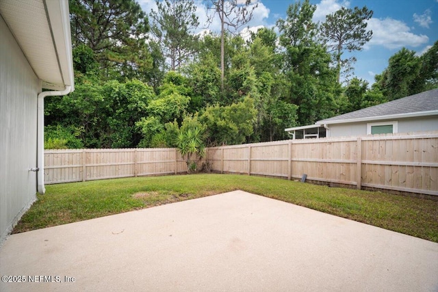 268 Southlake Dr, Saint Augustine, FL 32092 - fenced backyard featuring a patio area
