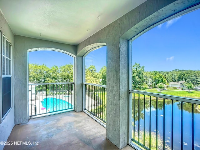 3591 Kernan Blvd S Unit 127, Jacksonville, FL 32224 - balcony with view of pool and a water view
