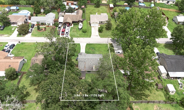 1860 Killarn Cir, Middleburg, FL 32068 - aerial perspective of suburban area with property boundaries highlighted