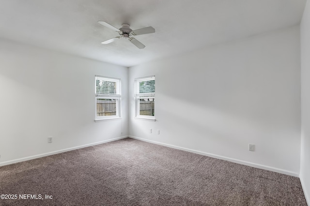 1803 Oakbreeze Ct, Jacksonville Beach, FL 32250 - empty room featuring carpet and ceiling fan