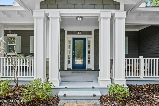 201 History Pl, Saint Augustine, FL 32095 - view of exterior entry featuring a porch