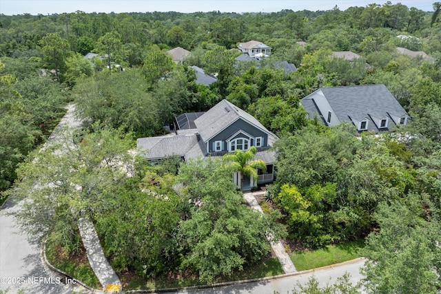 201 History Pl, Saint Augustine, FL 32095 - aerial view of property and surrounding area with a heavily wooded area