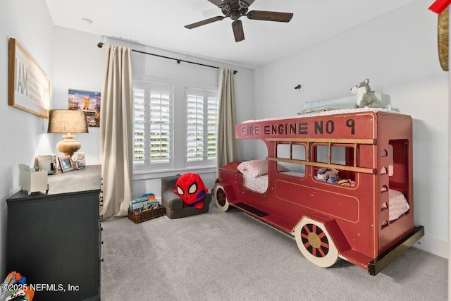 791 Paradise Ln, Atlantic Beach, FL 32233 - game room featuring carpet floors and a ceiling fan