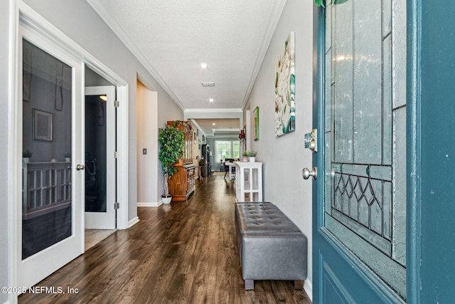 207 Hertford Bridge Way, Saint Johns, FL 32259 - foyer entrance featuring wood finished floors and crown molding