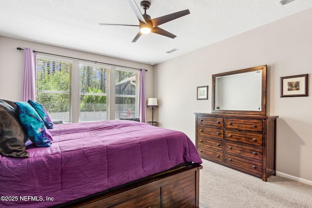 207 Hertford Bridge Way, Saint Johns, FL 32259 - carpeted bedroom featuring ceiling fan and a textured ceiling