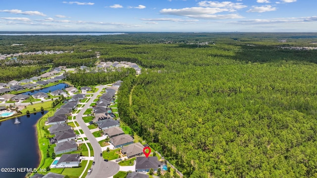 207 Hertford Bridge Way, Saint Johns, FL 32259 - aerial view of residential area with a forest and a nearby body of water