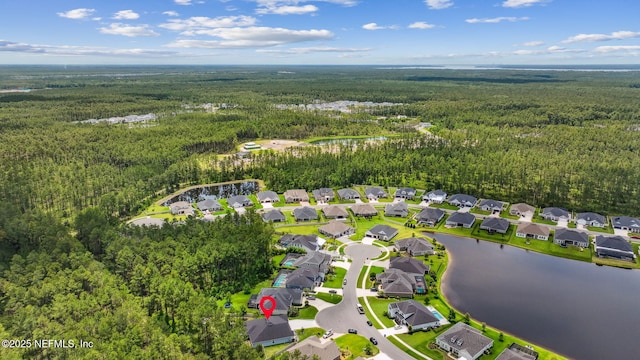 207 Hertford Bridge Way, Saint Johns, FL 32259 - aerial view of residential area featuring a heavily wooded area