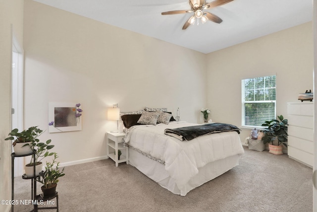 218 Larkin Pl Unit 101, Saint Johns, FL 32259 - carpeted bedroom with baseboards and a ceiling fan