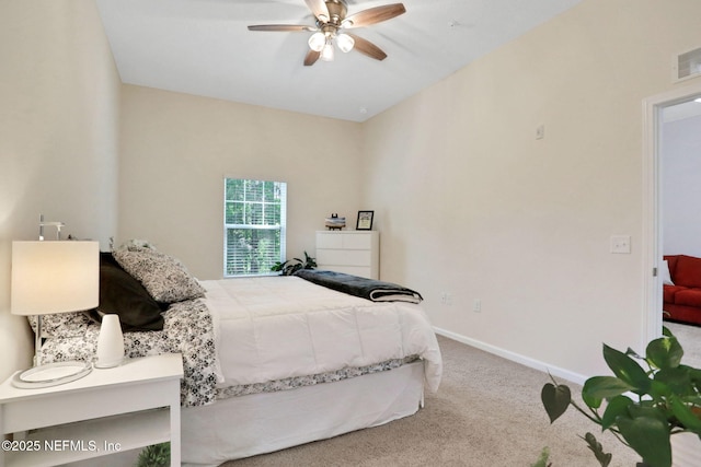 218 Larkin Pl Unit 101, Saint Johns, FL 32259 - carpeted bedroom with baseboards and a ceiling fan