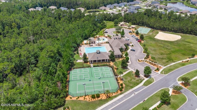 65490 Crested Heron Ct, Yulee, FL 32097 - aerial view of a pool area