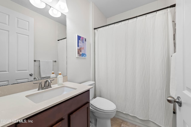 91 Paradise Valley Dr, Ponte Vedra, FL 32081 - bathroom featuring vanity, a shower with shower curtain, and tile patterned flooring