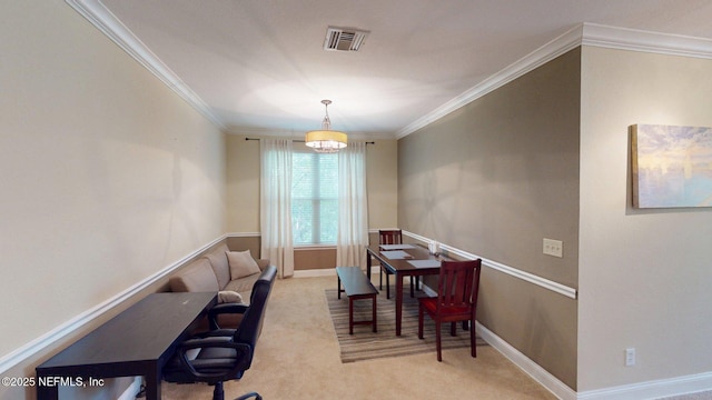 13810 Sutton Park Dr N Unit 528, Jacksonville, FL 32224 - office space featuring ornamental molding and carpet