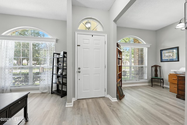 3172 Twilight Ct, Middleburg, FL 32068 - foyer entrance with light wood-style floors and a textured ceiling